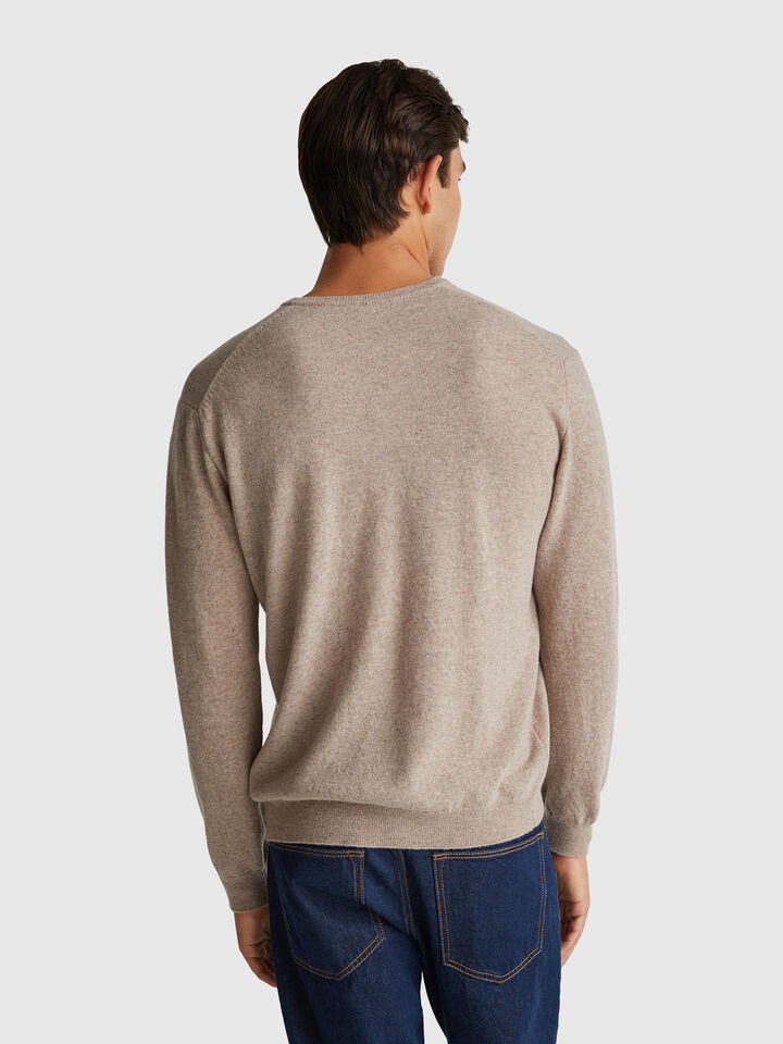 V NECK SWEATER L/S Homem image number 2